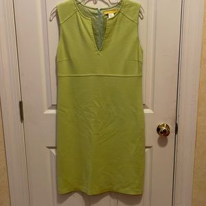 Flores and Flores lime stretch sheath dress
